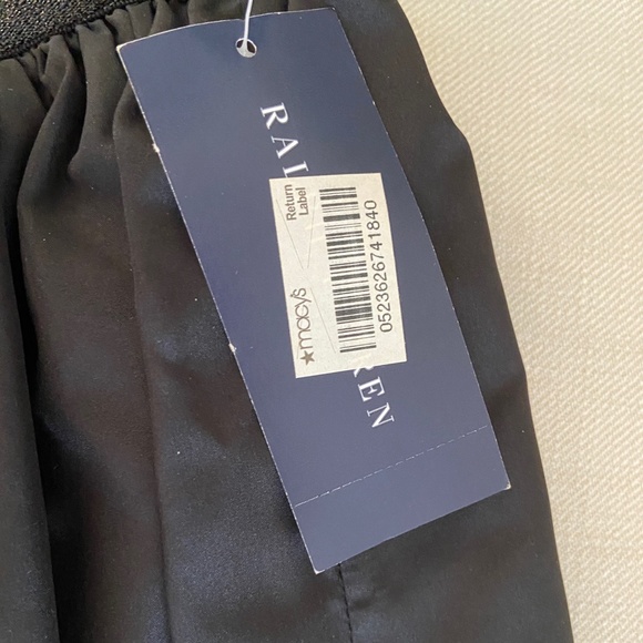 NWT Ralph Lauren Girl's Black Taffeta Mini Skirt; Size Girl's 12-14 (L) - Picture 3 of 5